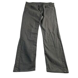 Levis 505 Mens Jeans 38x31.5 (Tag-38x32) Grey Regular Fit Straight Red Tab Jeans